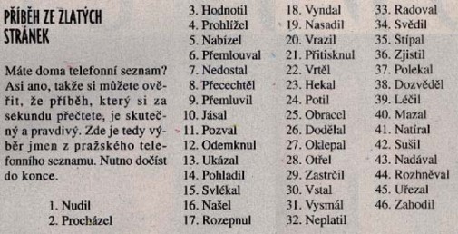 telefónny ''seznam''